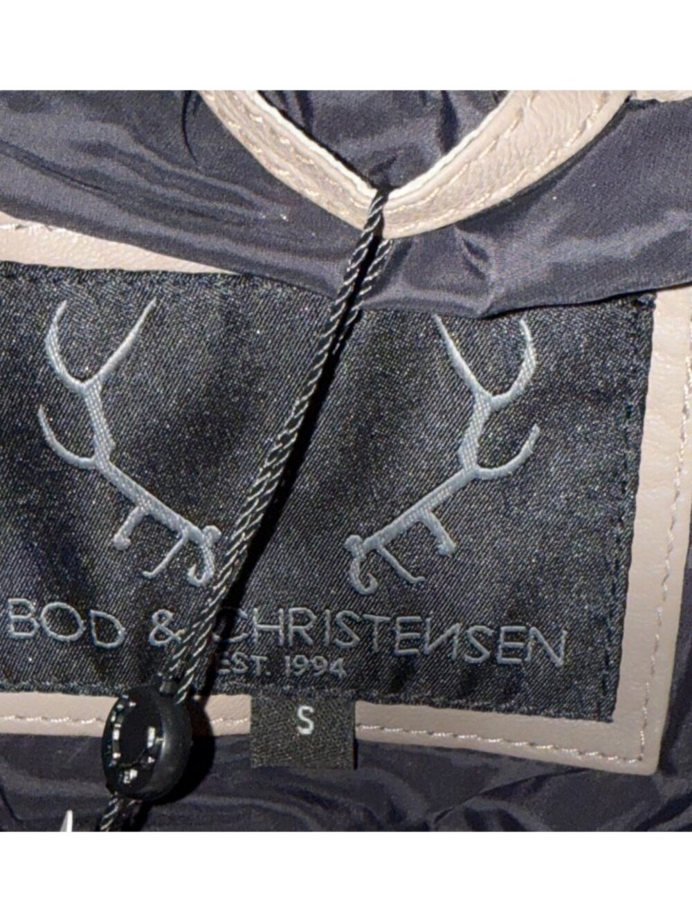 Bod & Christensen Women's Leather Puffer Jacket Quilted Size Small New with Tag - Picture 7 of 9